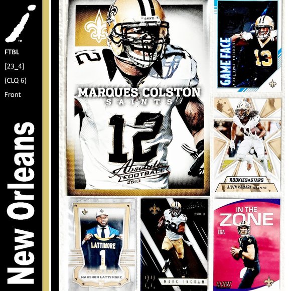 Panini Other - New Orleans Saints 6 Card Lot - FTBL [23_4]